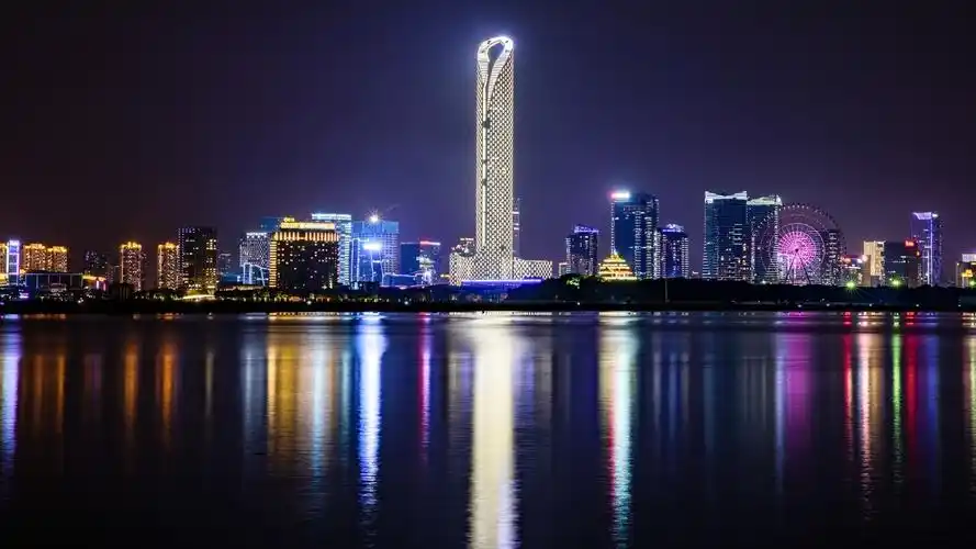 苏州金鸡湖夜景