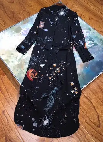 华伦天奴星空连衣裙