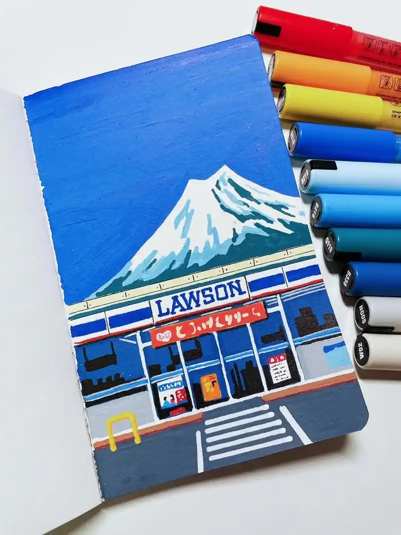 富士山下孤独的便利店.可能经历过最遥远的跋涉,最黑暗的孤独, - 抖音