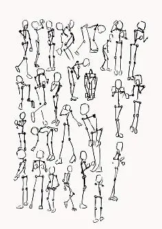 人体骨骼肌肉,动态-花瓣网|陪你做生活的设计师 | 一组火柴人,收了