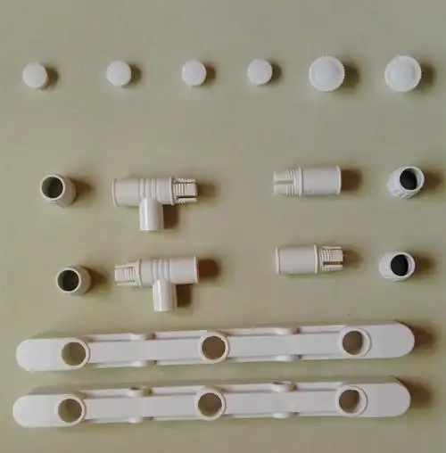 厂家批发 全套晾衣架塑料配件 不锈钢单杆晾衣架配件 白色美款