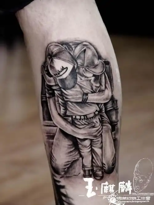 父爱_纹身图案手稿图片_曹健的纹身作品集