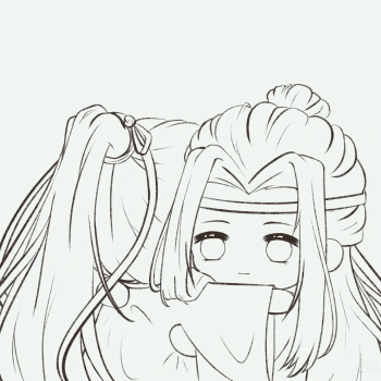 忘羡_墨香铜臭魔道祖师忘羡q版绘画作品