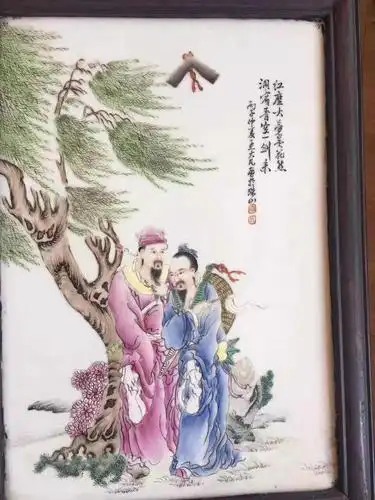 精品赏析之王大凡八仙过海四条屏瓷板画