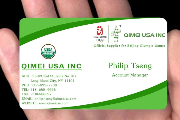 英文名片格式怎么写