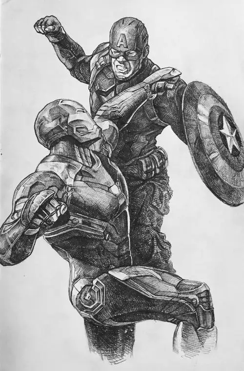 美国队长3 手绘练习