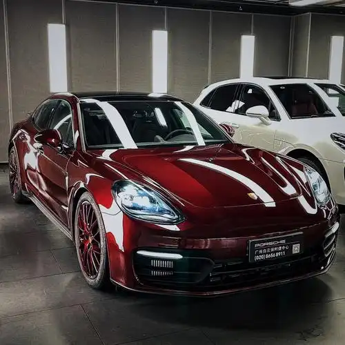 保时捷帕拉梅拉提车酒红天花板71