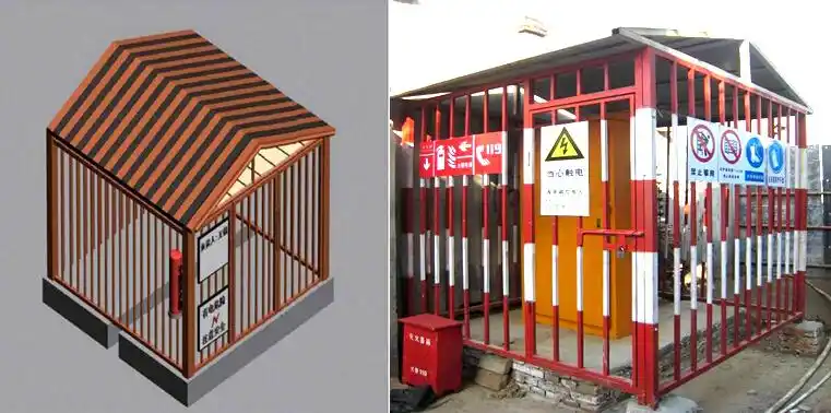 配电箱防护效果图及制作安装实例