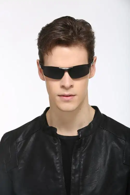 奥斯宝太阳镜男士司机骑行开车舒适偏光大脸驾驶眼镜防强光遮阳墨镜