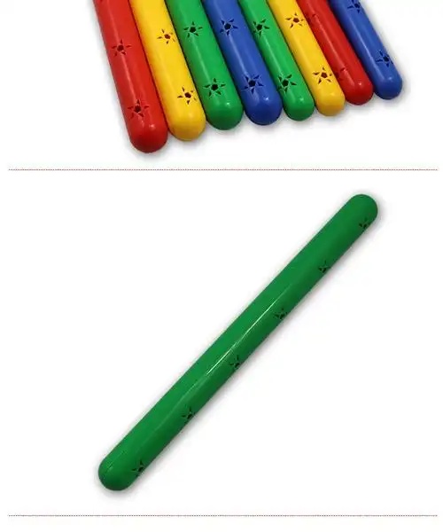 体操棒幼儿园儿童小学生器械操道具舞蹈表演比赛用有声塑料接力棒35cm