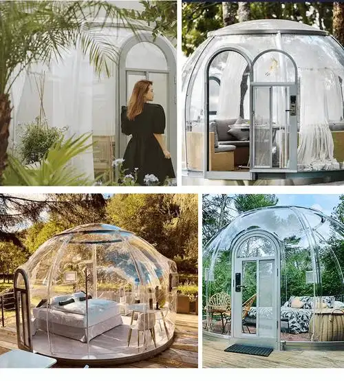 360°全透明玻璃星空房帐篷酒店网红阳光房餐厅户外民宿泡泡小屋 基础