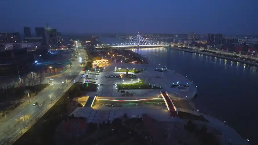 山东滨州沾化:夜景亮化点亮群众幸福生活_新浪财经_新浪网