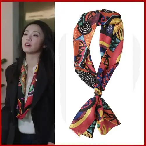 都挺好苏明玉同款丝巾全套姚晨小方巾韩国领带长巾仿真丝气质丝巾