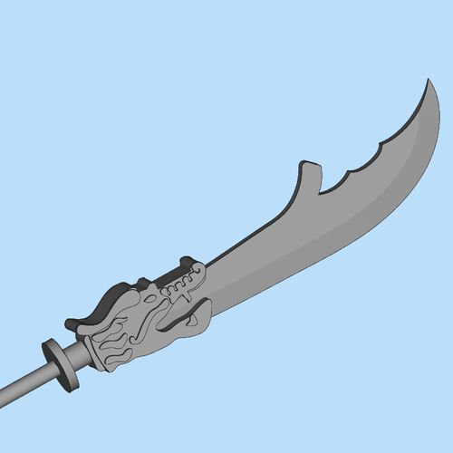 青龙偃月刀01201007三维图纸(stl格式)