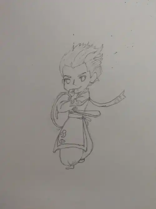 王者荣耀狄仁杰手绘