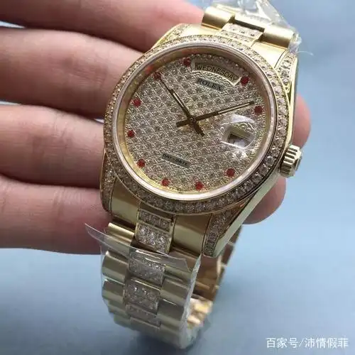 劳力士奢华镶钻满天星系列自动机械腕表,星期日历型,直径36毫米,18k