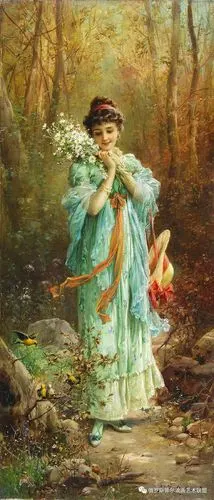 奥地利汉斯查兹卡学院派绘画风格油画作品欣赏