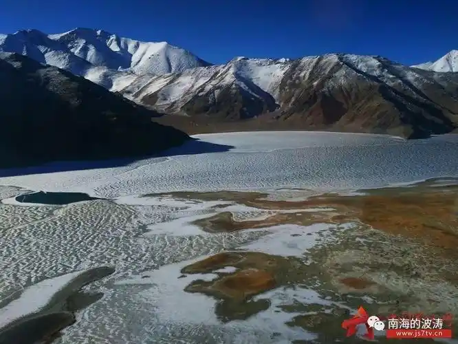 图鉴丨中印边境冬日班公湖壮丽风光