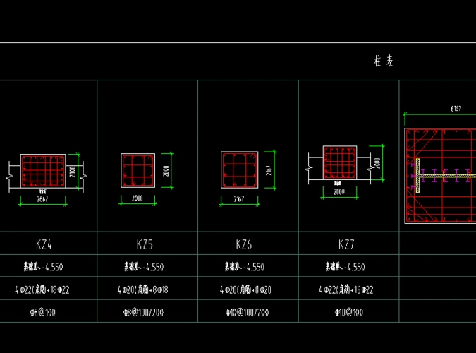 请问gtj中是否能够识别带有柱截面图示的柱表