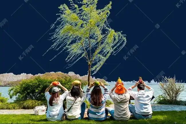 周末出游踏春聚会素材图片免费下载-千库网