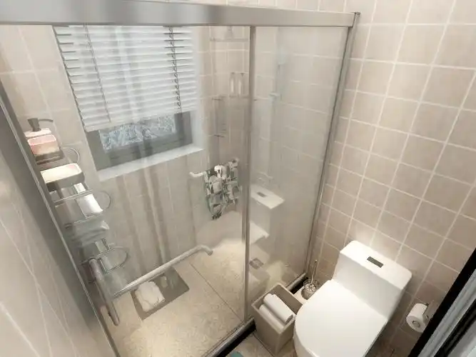 90平三居装修卫生间设计图