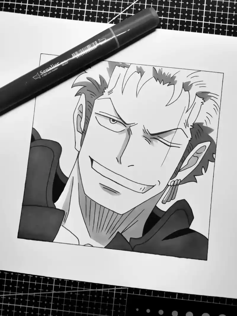 索隆|||99动漫人物手绘教程,建议收藏99 96绘画步骤如 - 抖音