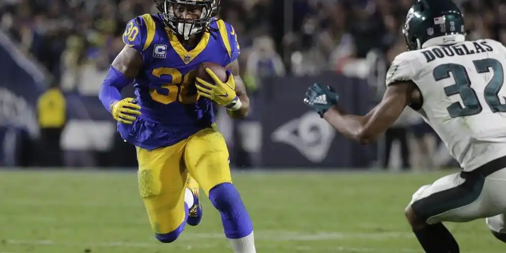 rams rule out rb todd gurley for regular season finale