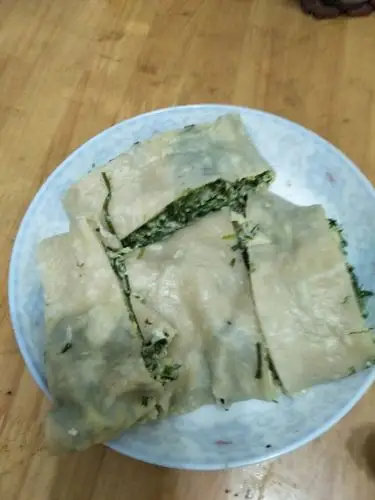 第一次做韭菜馍,还是挺成功的.最爱!