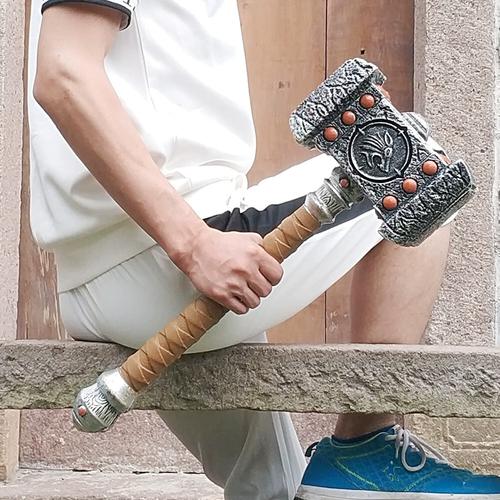 毁灭之锤1:1 魔兽世界奥格瑞姆cosplay道具 pu橡胶仿真兵器玩具