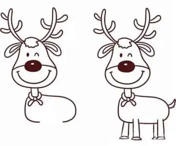 驯鹿迀徙时简笔画手抄报手抄报简单又好看动物驯鹿篇 怎么画驯鹿简笔