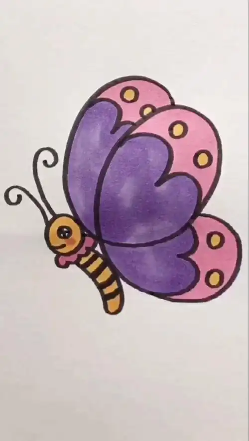 简笔画一笔画蝴蝶这个一定要学