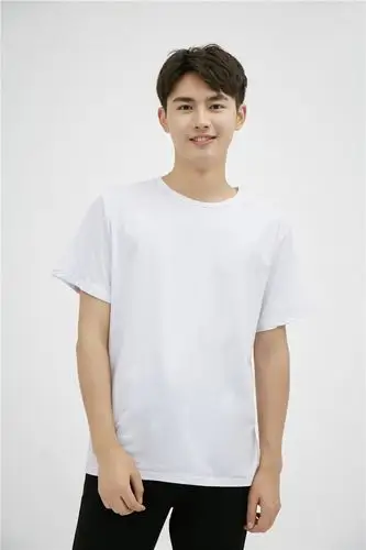 白色纯棉t恤衫团体服印logo批发代理