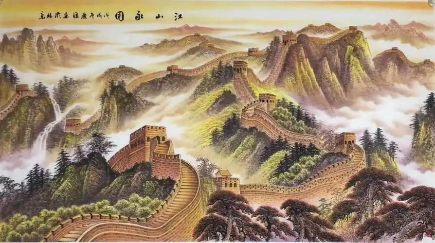 写美篇[今日画家推荐~许仁龙老师] 许仁龙,国画长城被人民大会堂收藏