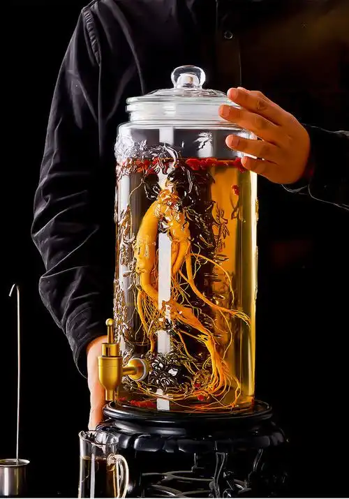 人参泡酒玻璃瓶带龙头密封罐大号食品级加厚专用酒坛酿酒家用水容量24