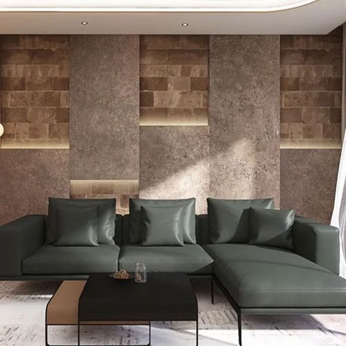 光影水泥灰色墙布简约现代工业风卧室装修凹凸背景墙布办公室壁布