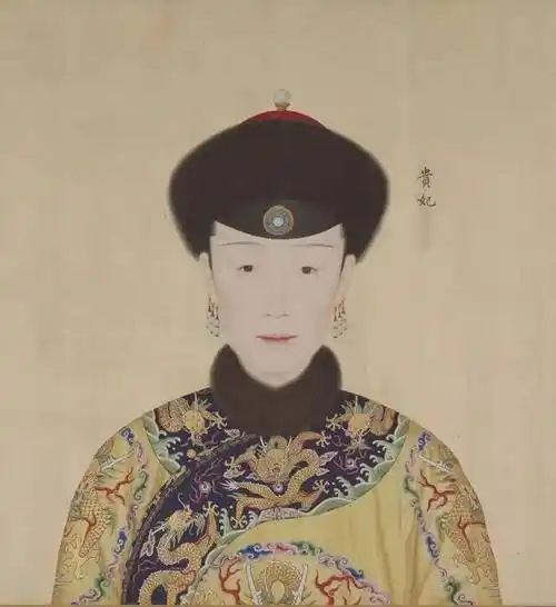 郎世宁画的慧贤皇贵妃高佳氏像