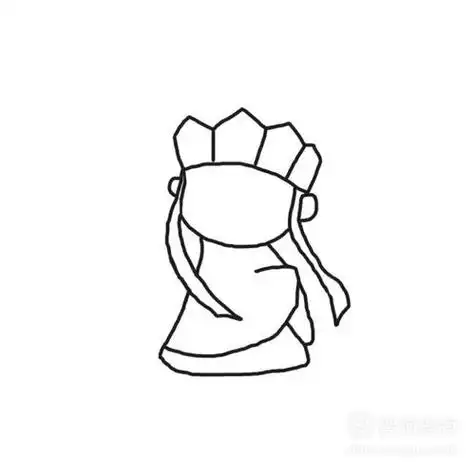 面无表情的唐僧简笔画