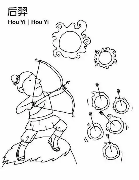 荣耀后羿如何用大招配合队友中秋节来搞个大活动吧后羿射日嫦娥简笔画