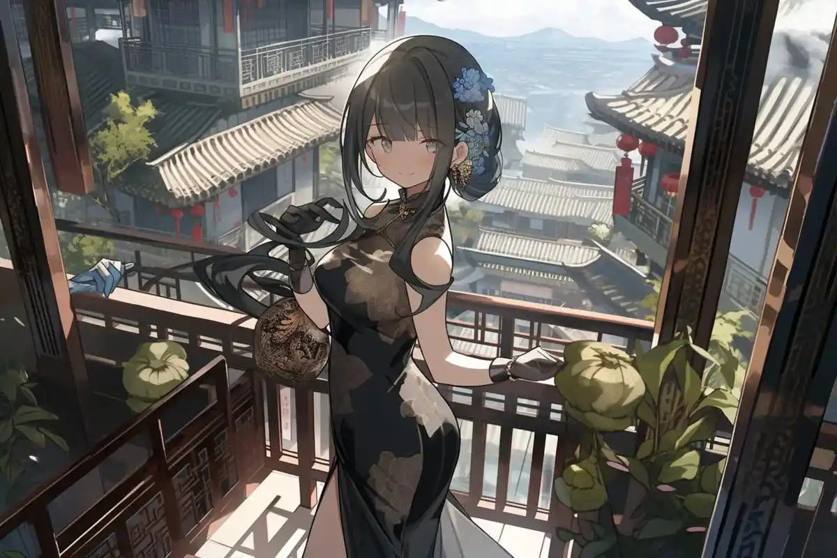 今日旗袍#动漫壁纸 #图文伙伴计划 #动漫少女 #美出高级感 - 抖音