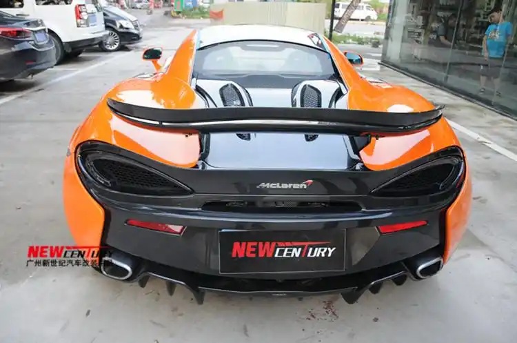 [外观] 迈凯伦570s改装p1碳纤维尾翼 540 570gs干碳双成尾翼 超跑定风