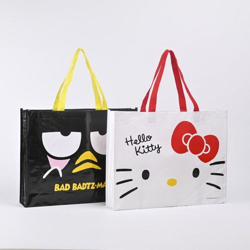 卡通可爱凯蒂猫酷企鹅新款时尚环保防水手提袋超市购物袋买菜