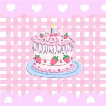 生日图片蛋糕卡通创意生日微信朋友圈配图