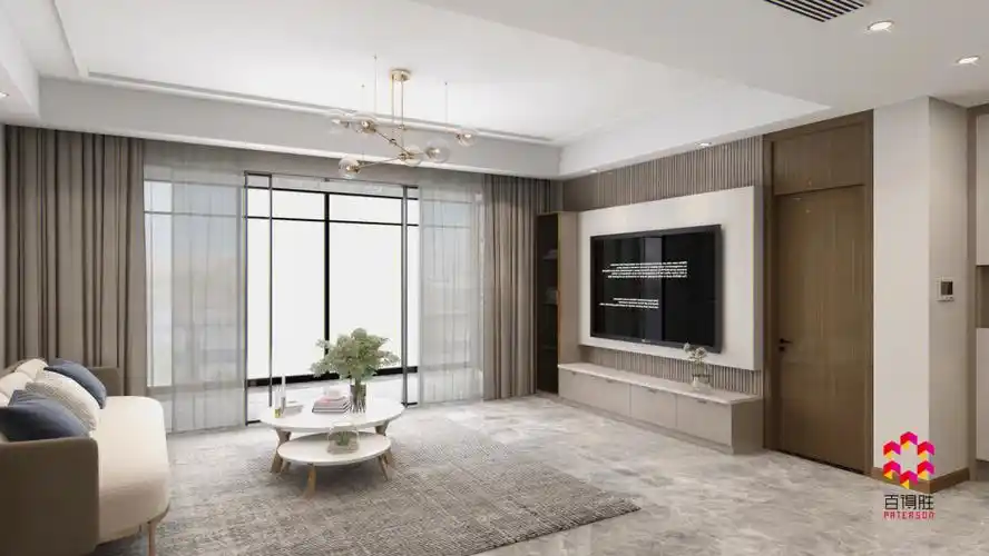 金融街125户型现代简约整体效果图