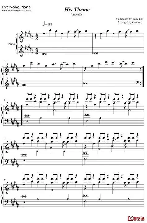 his theme中文翻唱吉他谱教学(his theme 吉他简谱)