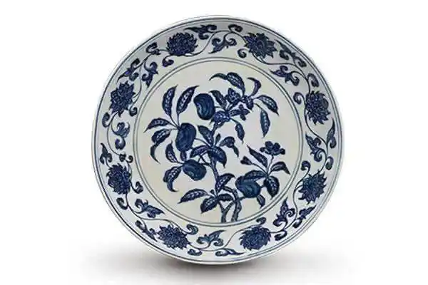 明宣德青花瓷研究专题(6)折枝花卉纹样稿形纹设计_纹饰