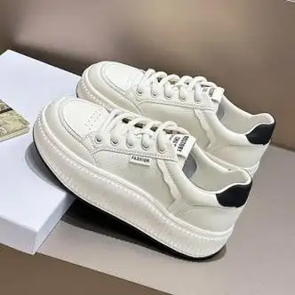 qihuang卡迪高官方女鞋小白鞋2023秋季新款简约女款韩版单鞋舒适百搭