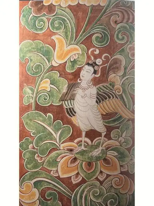 迦陵频伽伎乐(中唐 莫高窟第159窟)#努力画画的一天  #临摹  #敦煌