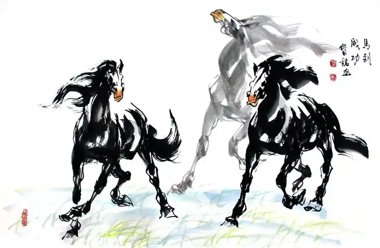 徐宝铭作品《马到成功》