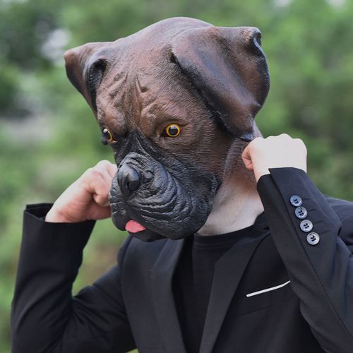 万圣节面具牛头人面具牛头面具犬马君水牛面具黄牛面具奶牛头套