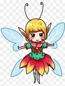 童话角色精灵女孩花仙子